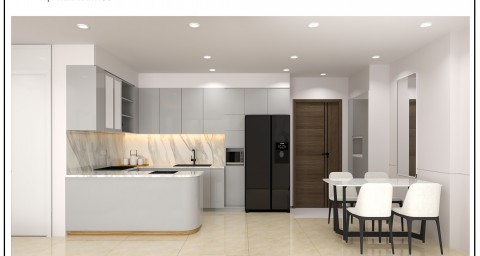THIẾT KẾ CĂN HỘ LAVIDA 1 PHÒNG NGỦ