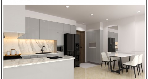 THIẾT KẾ CĂN HỘ LAVIDA 1 PHÒNG NGỦ