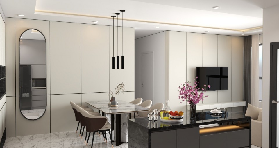 THIẾT KẾ CĂN HỘ LAVIDA 3 PHÒNG NGỦ