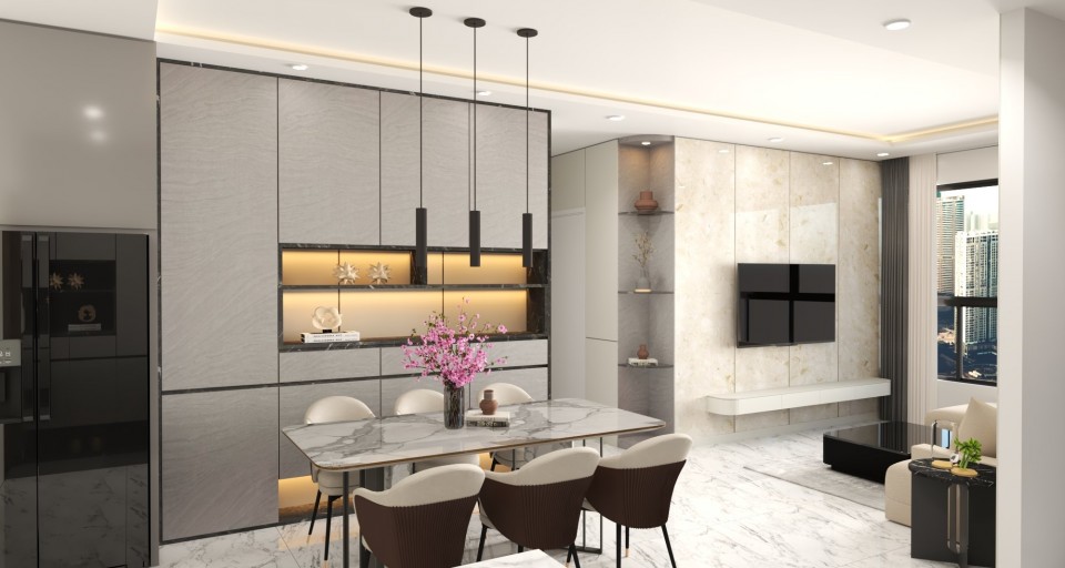 THIẾT KẾ CĂN HỘ LAVIDA 3 PHÒNG NGỦ
